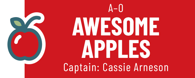 Foodies Grocery Games 2023 Team Awesome Apples Captain: Cassie Arneson