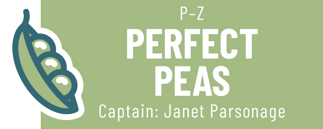 Foodies Grocery Games 2023 Team Perfect Peas Captain: Janet Parsonage