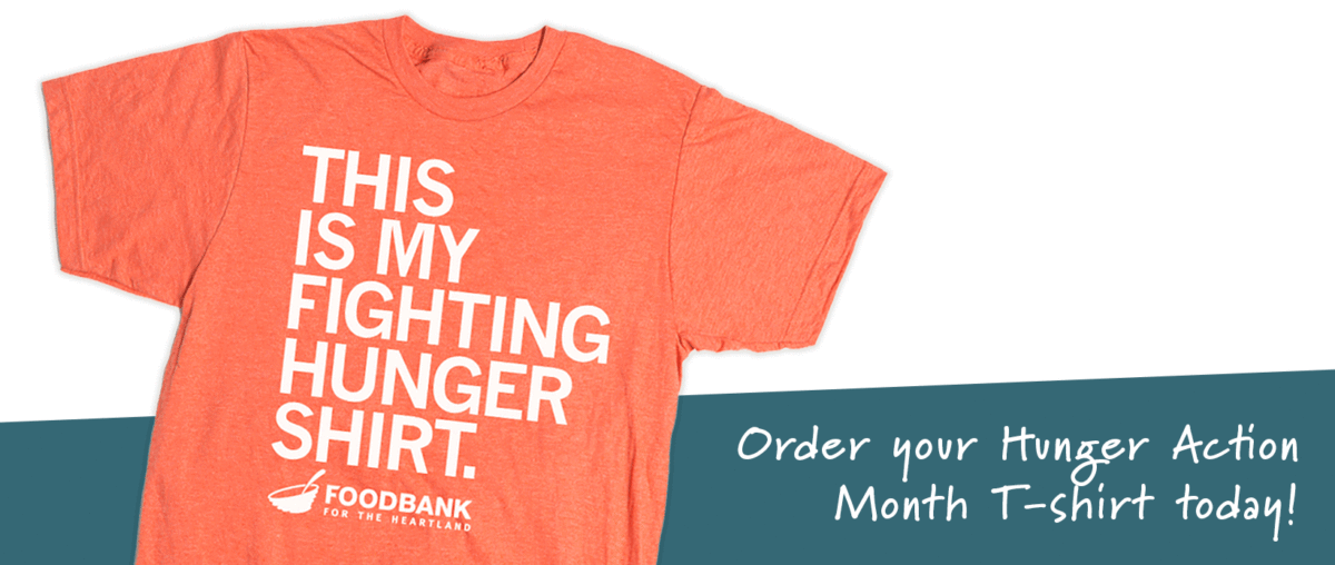 Hunger Action Month 2023 RAYGUN T-shirts: This is my Fighting Hunger Shirt. Order your Hunger Action Month T-shirt today!