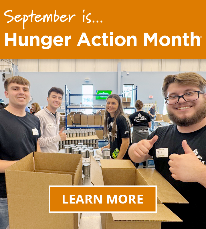Hunger Action Month volunteers