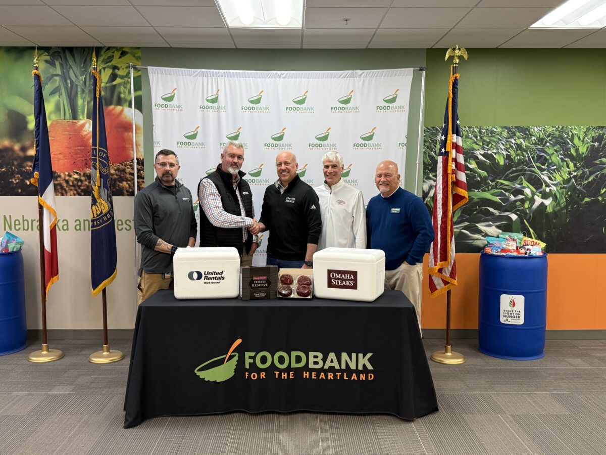 Omaha Steaks and United Rentals donation